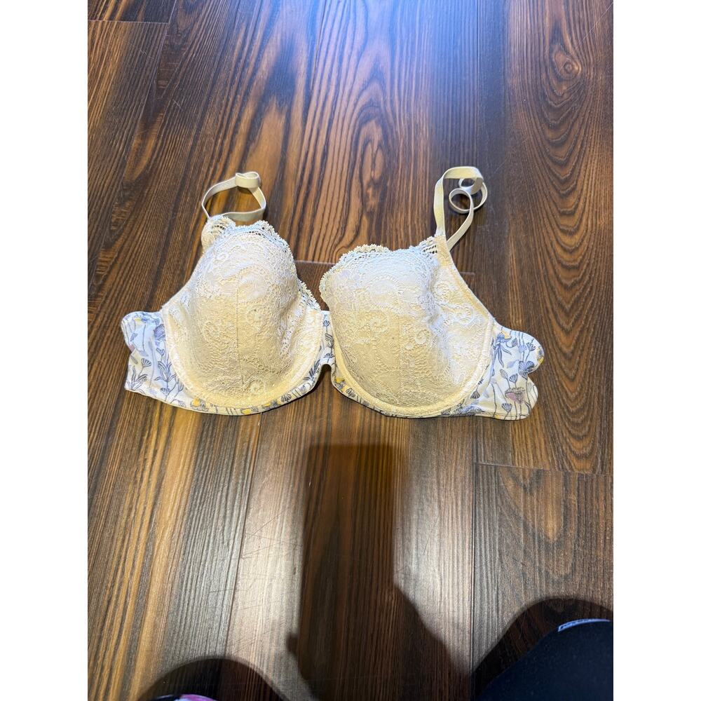 ThirdLove In Bloom Print Demi Bra w/Lace Size 36B 1/2